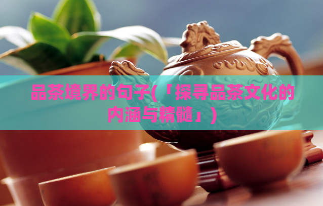 品茶境界的句子(「探寻品茶文化的内涵与精髓」)