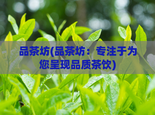 品茶坊(品茶坊：专注于为您呈现品质茶饮)