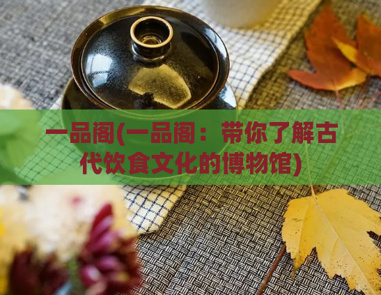 一品阁(一品阁：带你了解古代饮食文化的博物馆)