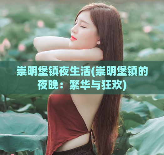 崇明堡镇夜生活(崇明堡镇的夜晚：繁华与狂欢)